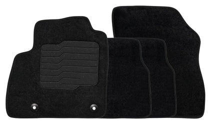 Carpet Floor Mats for 2016 to 2019 Chevrolet Cruze (Not for 2016 Cruze Limited), Front and Rear, Black
