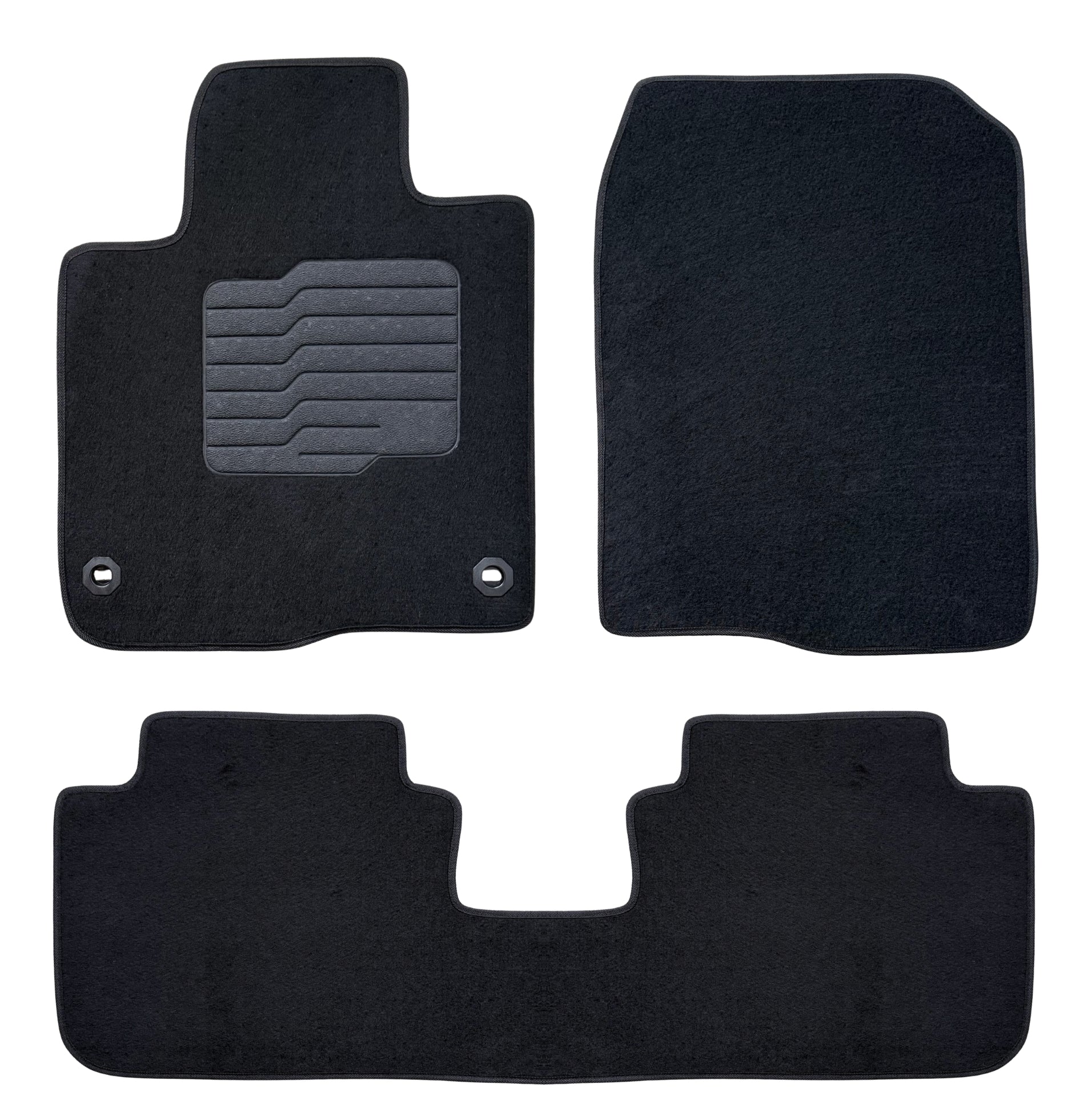 Carpet Floor Mats for 2023 to 2026 Honda HR-V, Front and Rear, Black