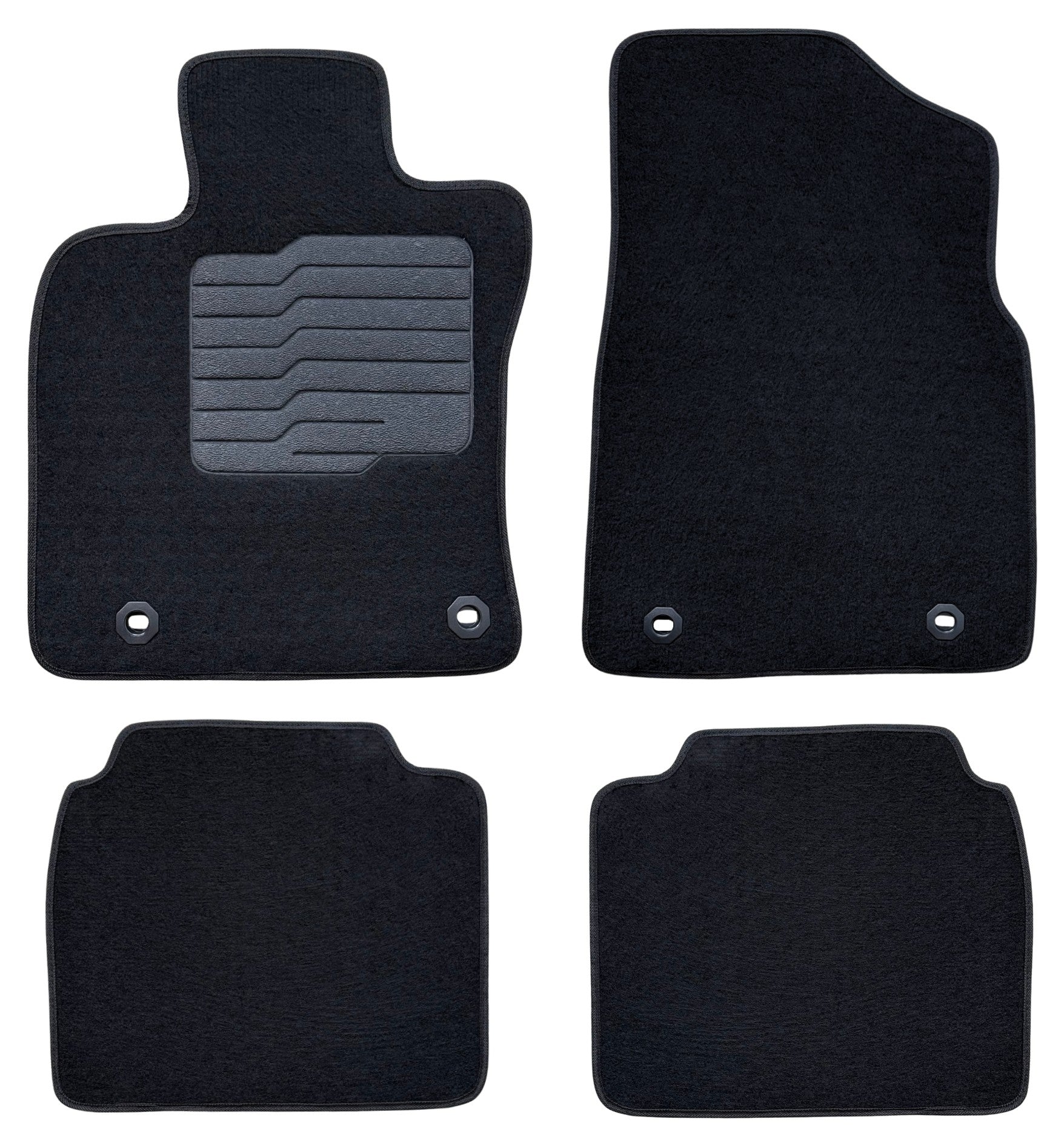 Carpet Floor Mats for 2019 to 2025 Lexus ES350/ES300h, Front and Rear, Black