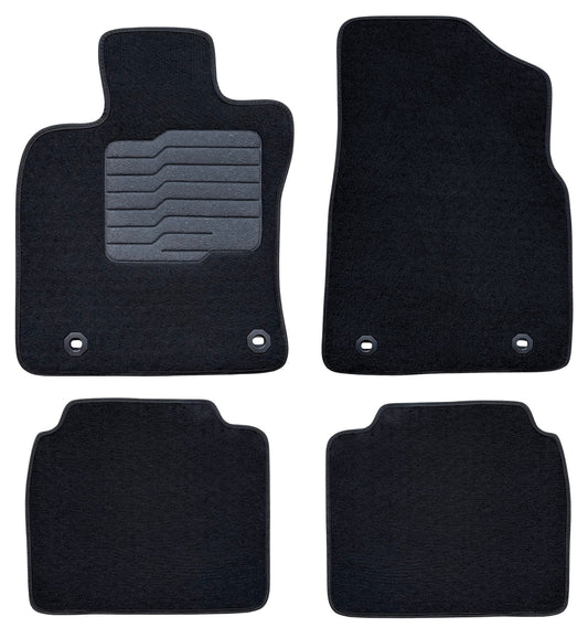 Carpet Floor Mats for 2019 to 2025 Lexus ES350/ES300h, Front and Rear, Black
