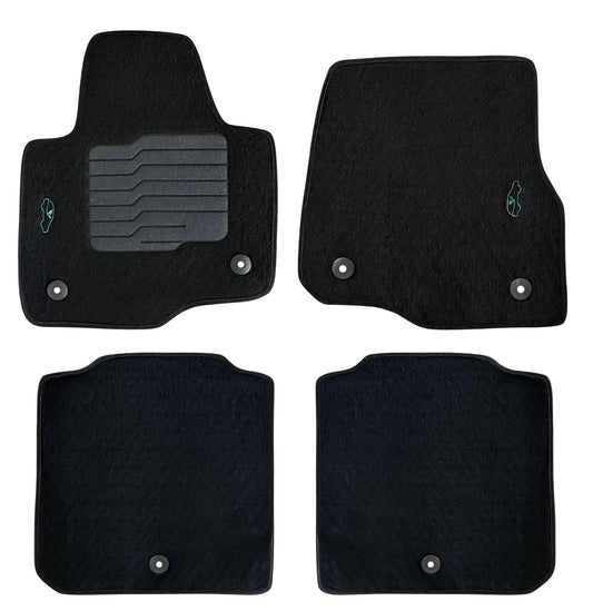 Carpet Floor Mats for 2018 to 2024 Ford Expedition, front and Rear, Black