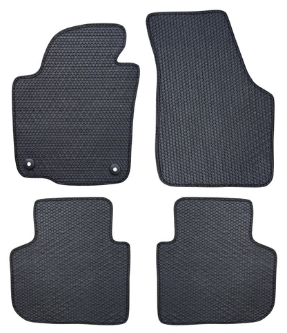 All Weather Honeycomb Floor Mats for 2020 to 2022 Volkswagen Passat, Front and Rear