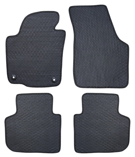 All Weather Honeycomb Floor Mats for 2020 to 2022 Volkswagen Passat, Front and Rear