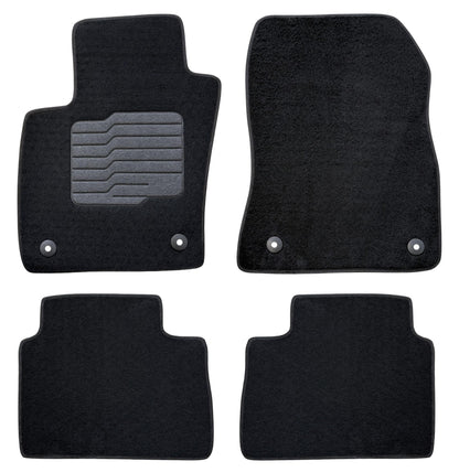 Carpet Floor Mats for 2025 to 2026 Nissan Kicks, Front and Rear, Black
