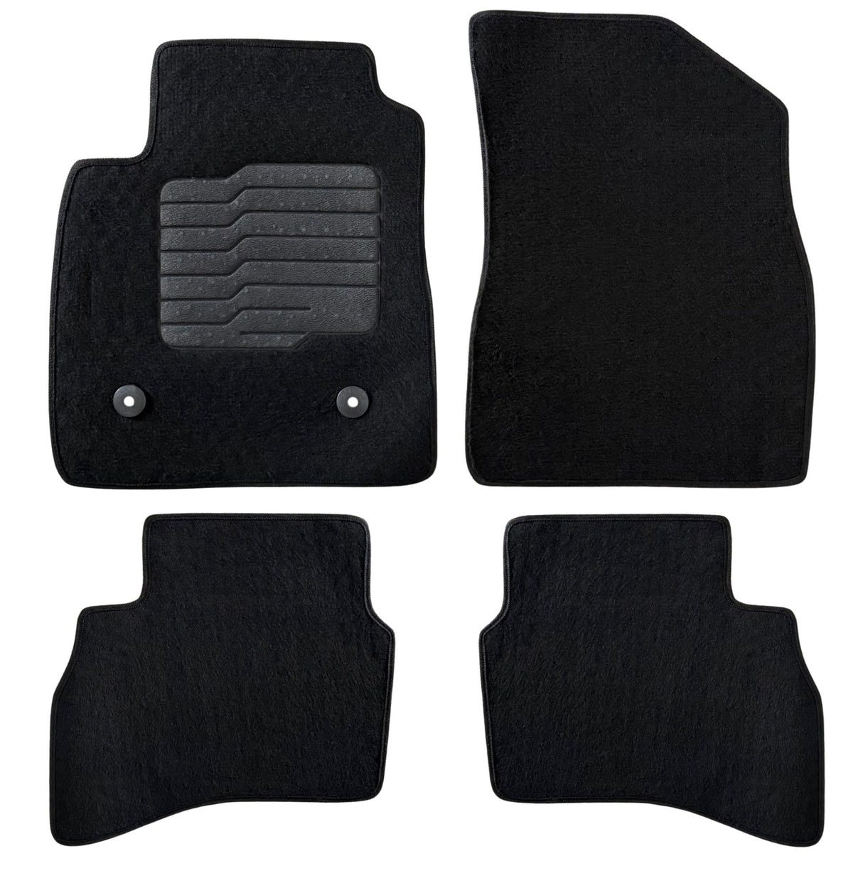Carpet Floor Mats for 2021 to 2026 Chevrolet Trailblazer AWD, Front and Rear, Black
