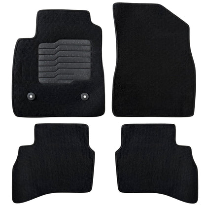 Carpet Floor Mats for 2021 to 2026 Chevrolet Trailblazer AWD, Front and Rear, Black