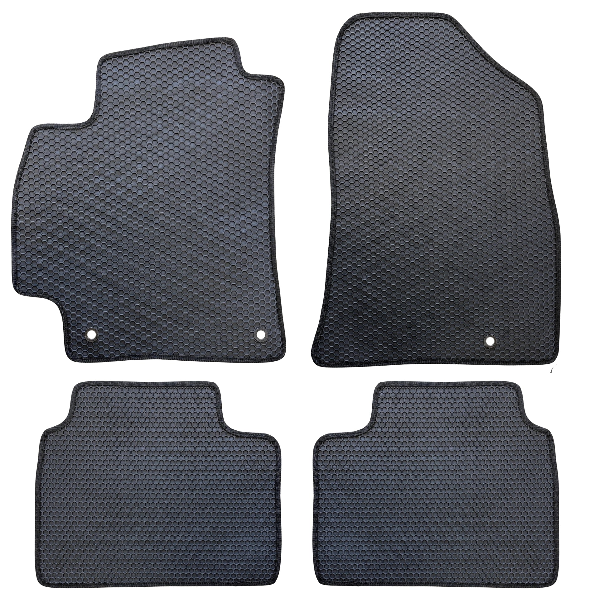 All Weather Honeycomb Floor Mats for 2025 to 2026 Kia K4, Front and Rear