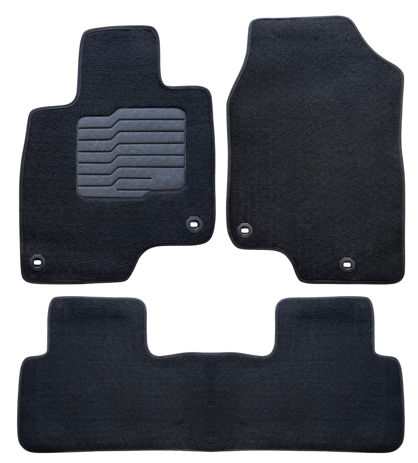Carpet Floor Mats for 2019 to 2026 Acura RDX, Front and Rear, Black