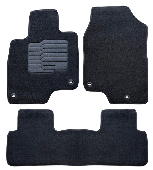 Carpet Floor Mats for 2019 to 2026 Acura RDX, Front and Rear, Black