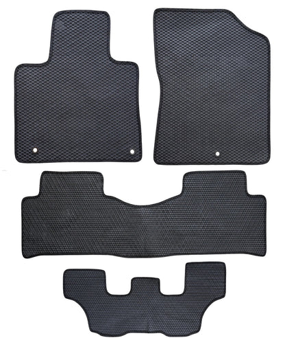 All Weather Honeycomb Floor Mats for 2021 to 2026 Kia Sorento 3-Row Set (Not for Hybrid Models)