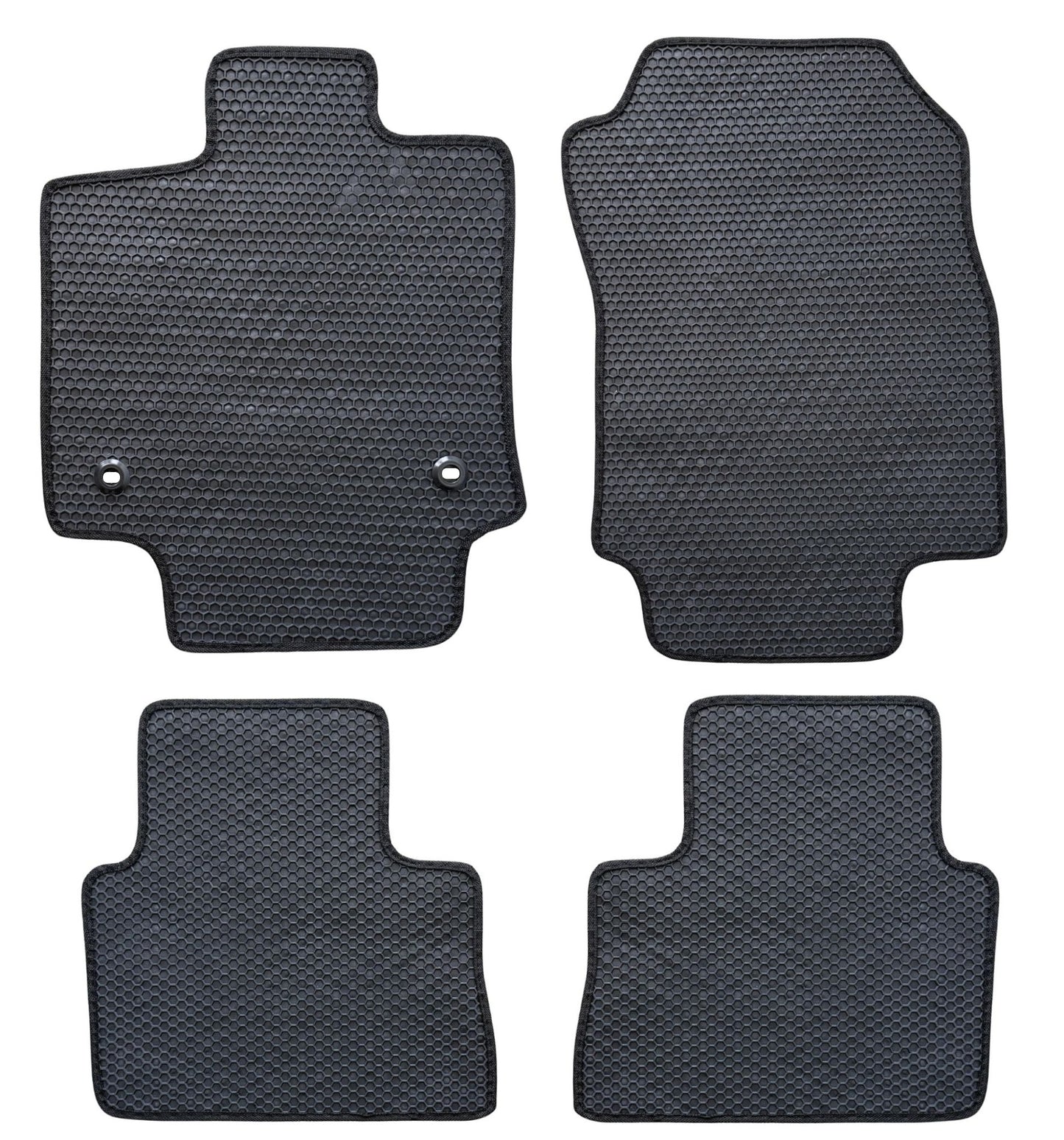 All Weather Honeycomb Floor Mats for 2021 to 2025 Toyota Venza, front and Rear