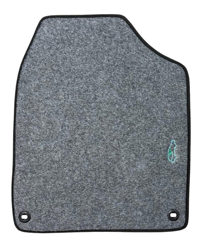 Carpet Floor Mats for 2016 to 2022 Honda Pilot, Front and Rear - Gray