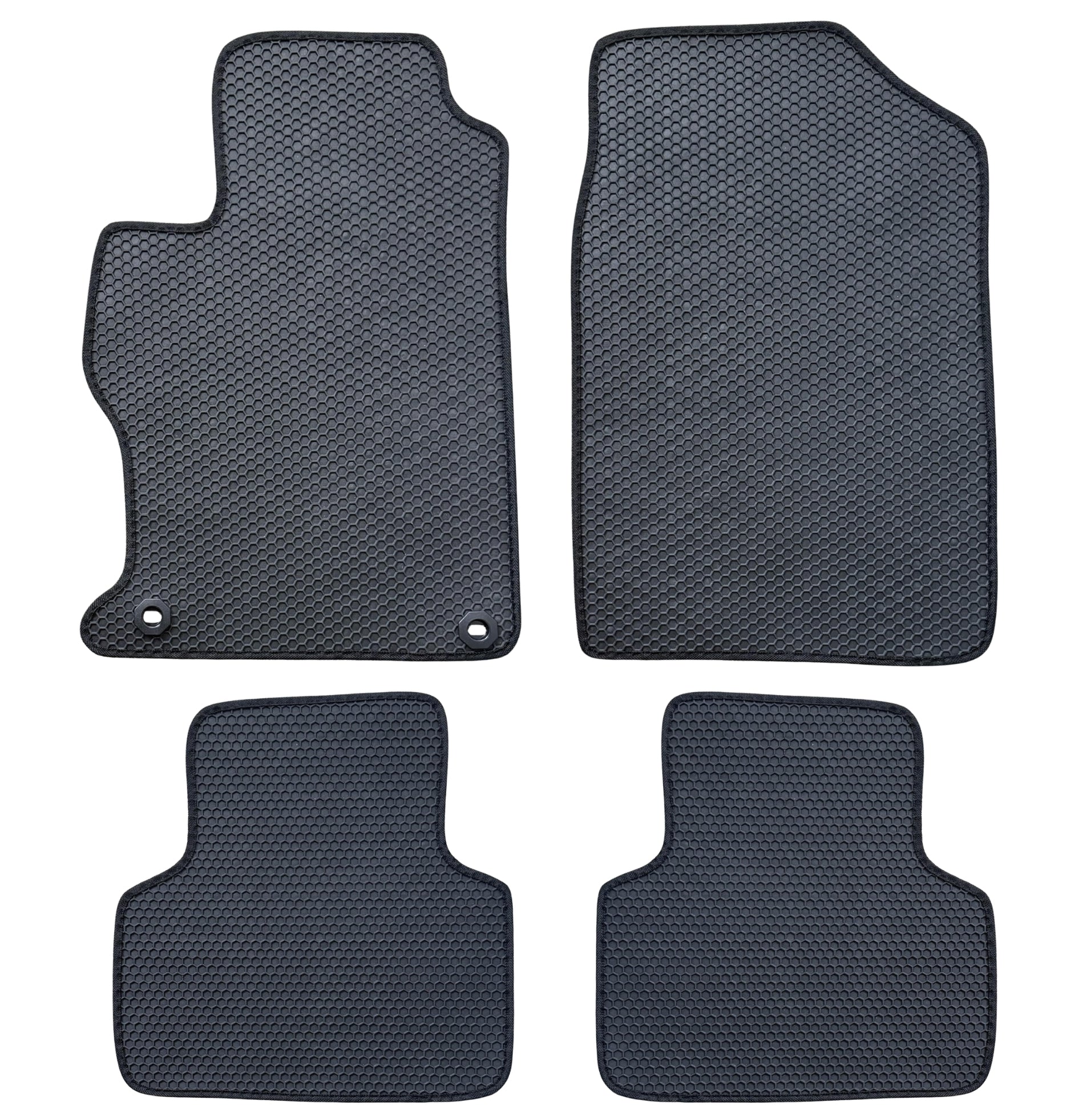 All Weather Honeycomb Floor Mats for 2012 to 2015 Honda Civic, Front and Rear
