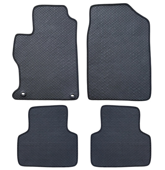 All Weather Honeycomb Floor Mats for 2012 to 2015 Honda Civic, Front and Rear