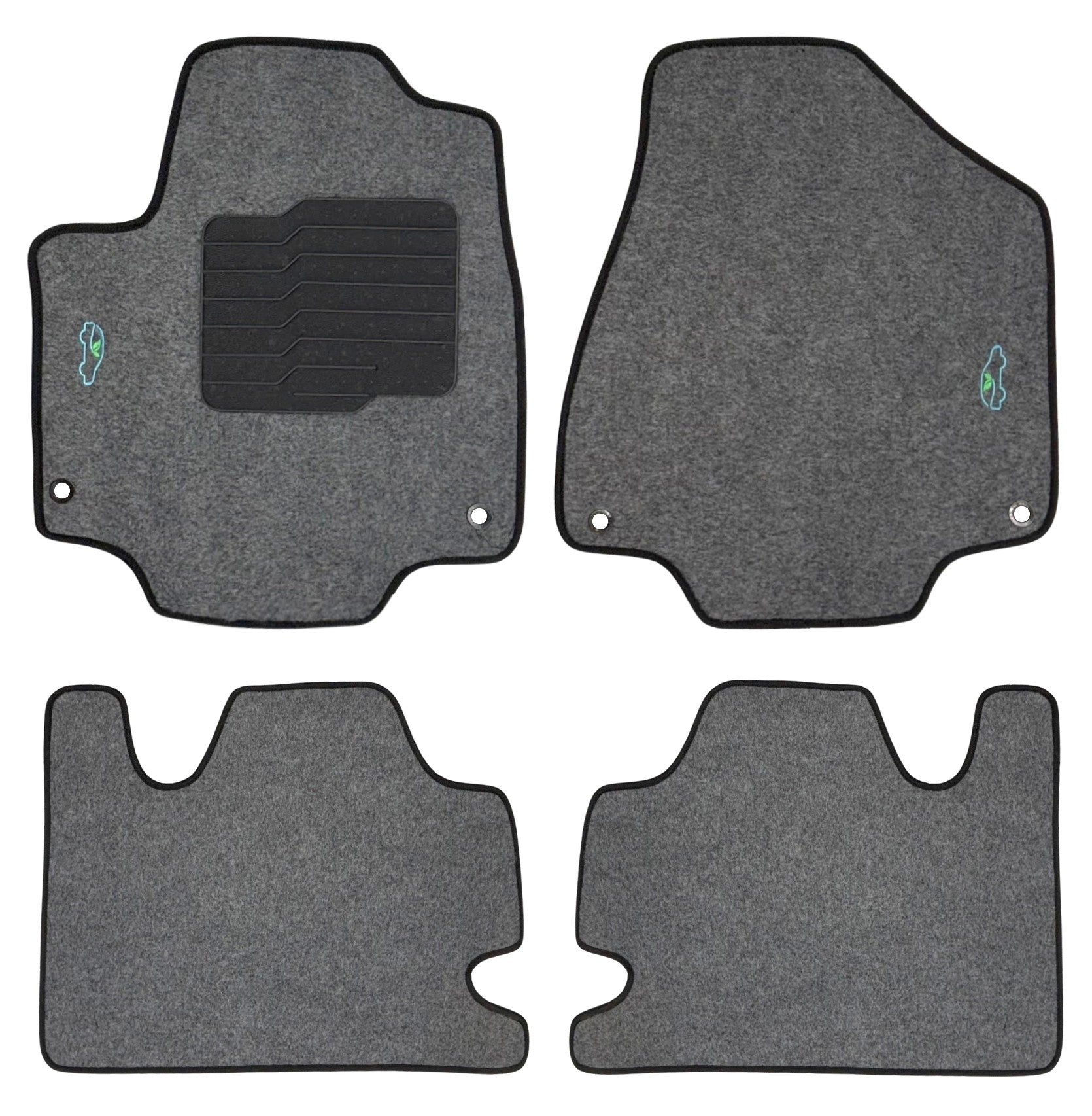 Carpet Floor Mats for 2017 to 2026 Chrysler Pacifica (Not for Hybrid) - Gray