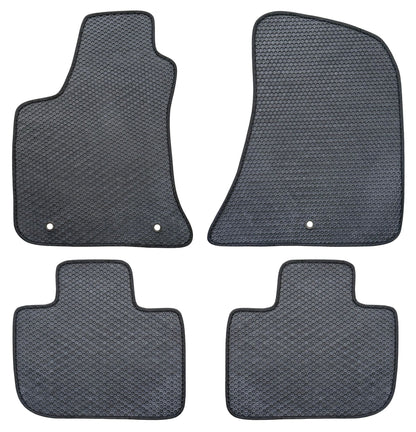 All Weather Honeycomb Floor Mats for 2011 to 2023 Dodge Charger and Chrysler 300 RWD (Not fit for AWD), Front and Rear