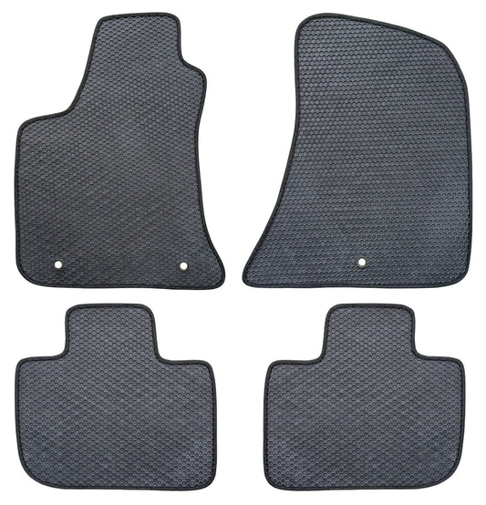 All Weather Honeycomb Floor Mats for 2011 to 2023 Dodge Charger and Chrysler 300 RWD (Not fit for AWD), Front and Rear