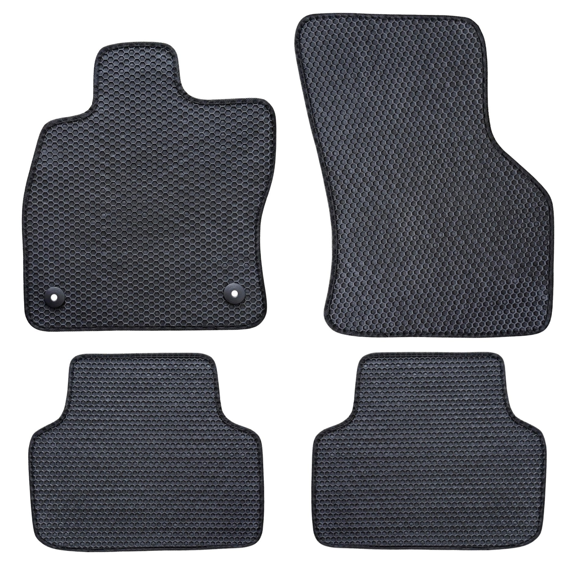All Weather Honeycomb Floor Mats for 2019 to 2026 Volkswagen Jetta, Front and Rear