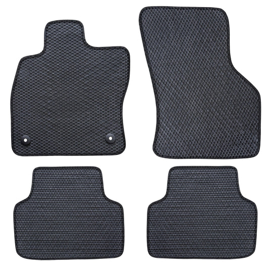 All Weather Honeycomb Floor Mats for 2019 to 2026 Volkswagen Jetta, Front and Rear
