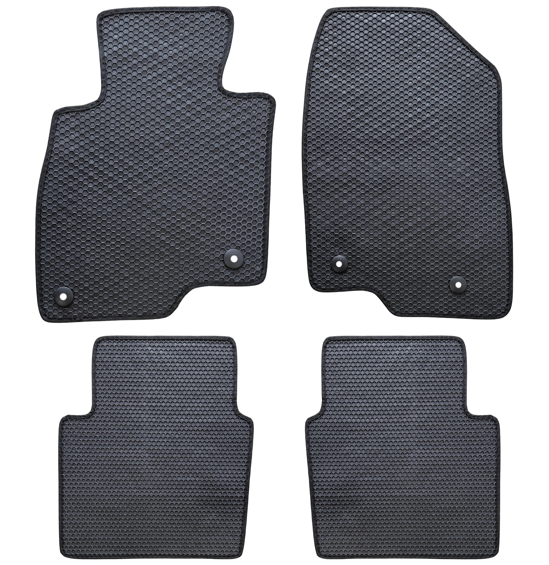 All Weather Honeycomb Floor Mats for 2014 to 2021 Mazda 6, Front and Rear