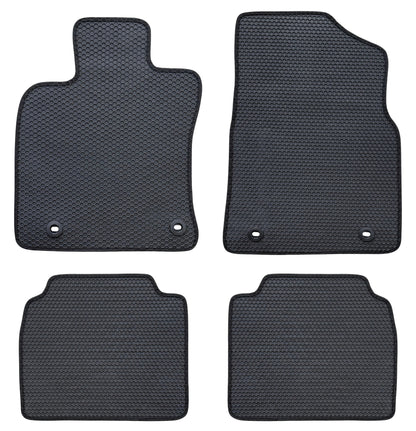 All Weather Honeycomb Floor Mats for 2019 to 2025 Lexus ES350/ES300h, Front and Rear, Black