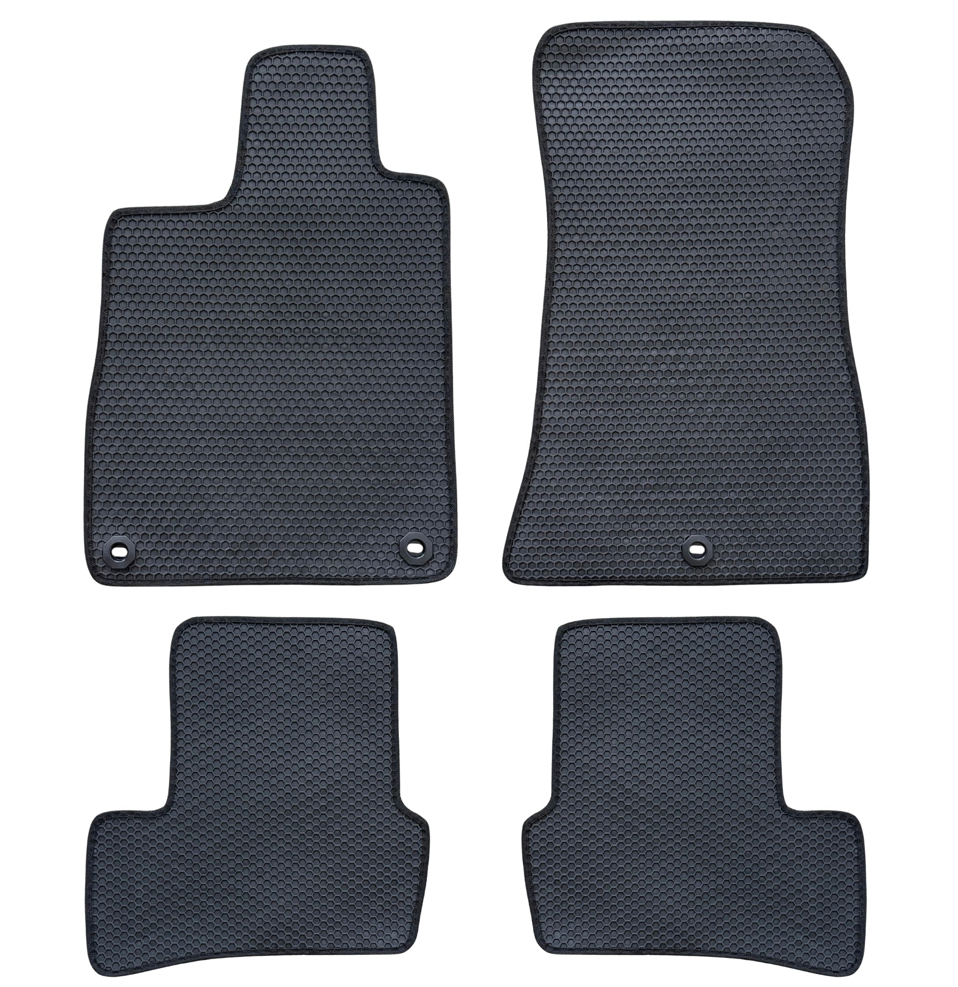 All Weather Honeycomb Floor Mats for 2021 to 2025 Acura TLX, Front and Rear, Black
