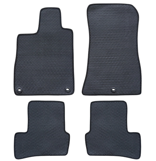 All Weather Honeycomb Floor Mats for 2021 to 2025 Acura TLX, Front and Rear, Black