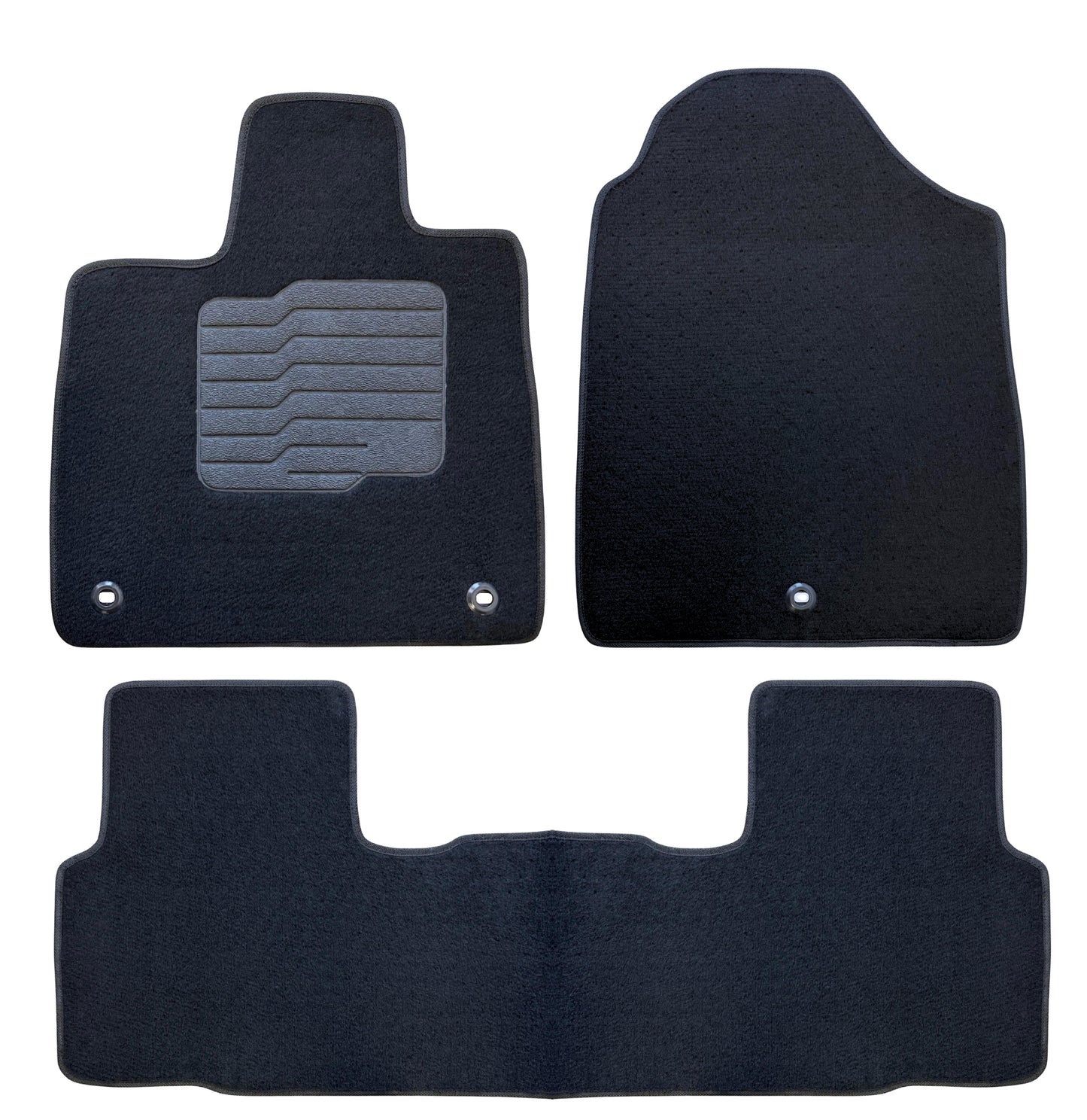 Carpet Floor Mats for 2026 Honda Passport, Front and Rear, Black
