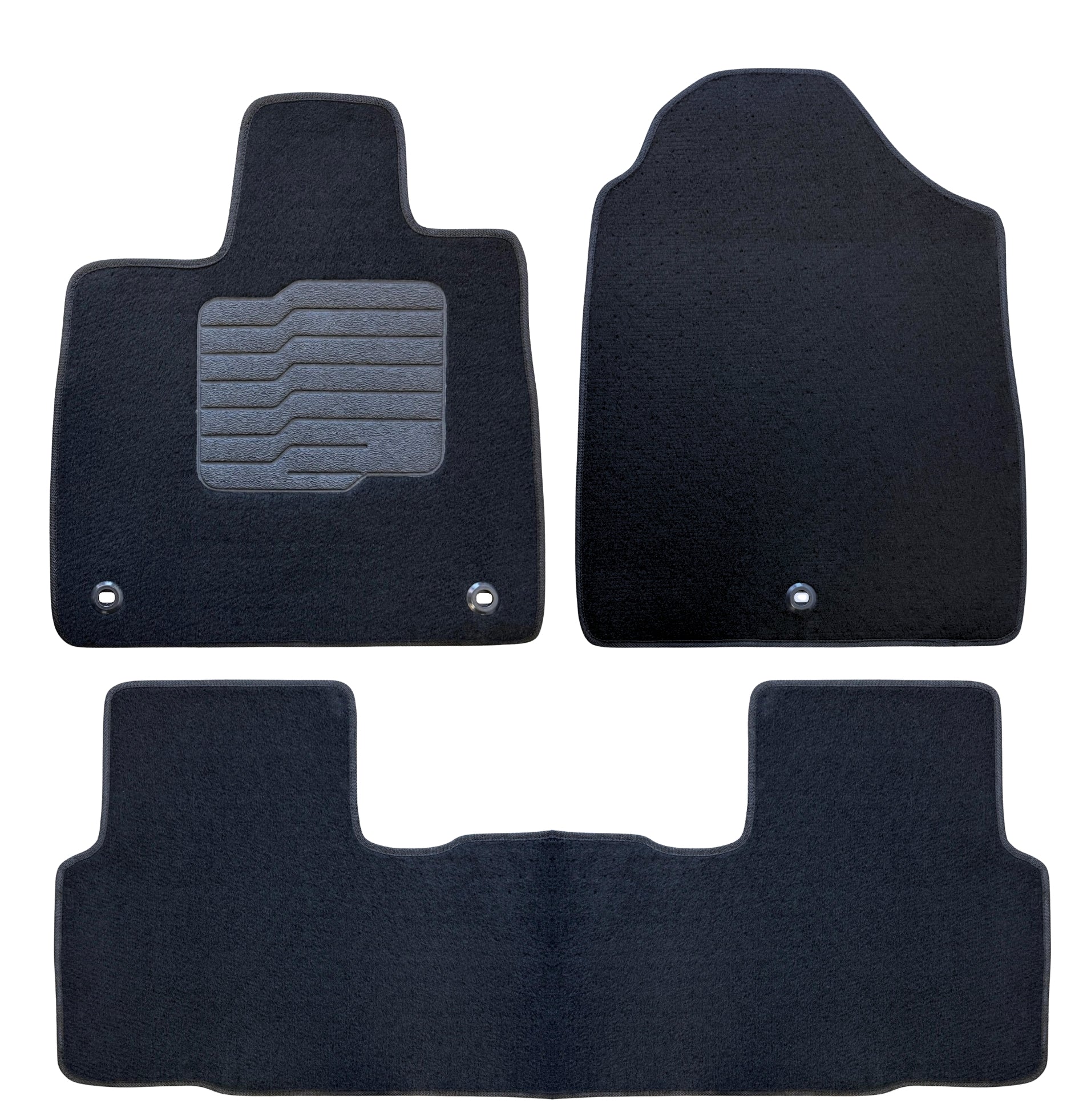 Carpet Floor Mats for 2026 Honda Passport, Front and Rear, Black