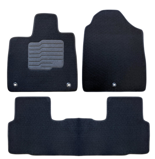 Carpet Floor Mats for 2026 Honda Passport, Front and Rear, Black