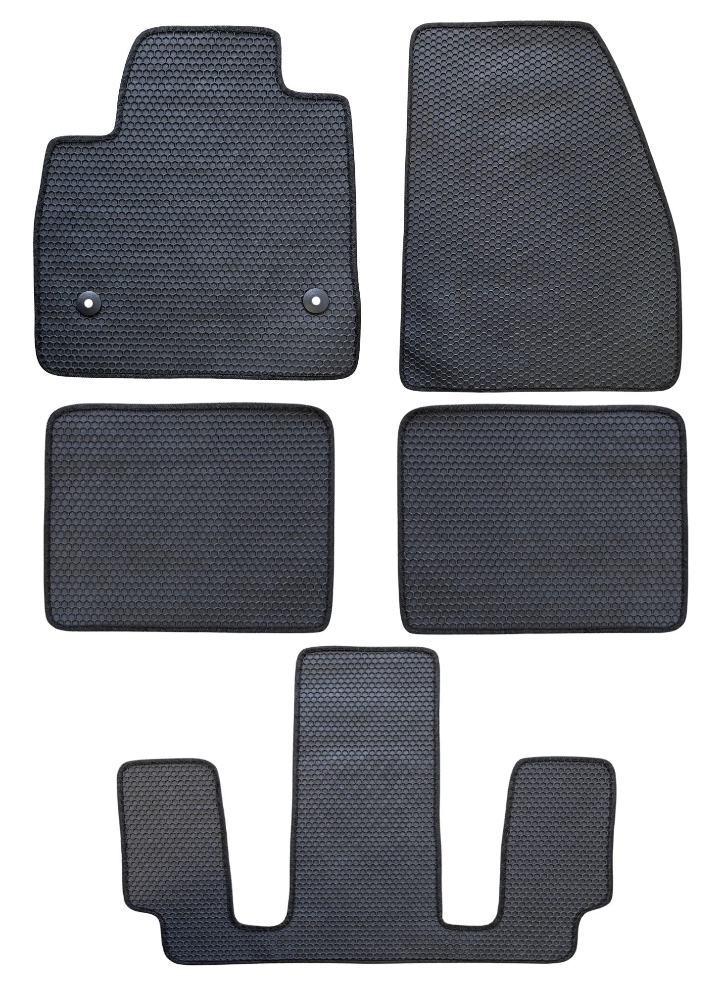 All Weather Honeycomb Floor Mats for 2017 to 2023 GMC Acadia, Full set (including 3rd Row)