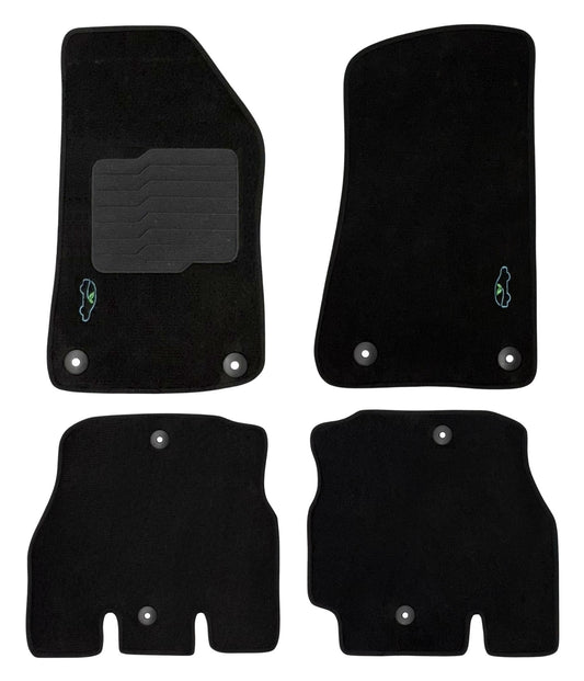 Carpet Floor Mats for 2018 to 2024 Jeep Wrangler 4 Doors Models
