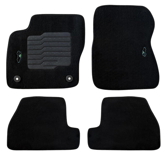 Carpet Floor Mats for 2012 to 2018 Ford Focus Hatch and Sedan, Front and Rear
