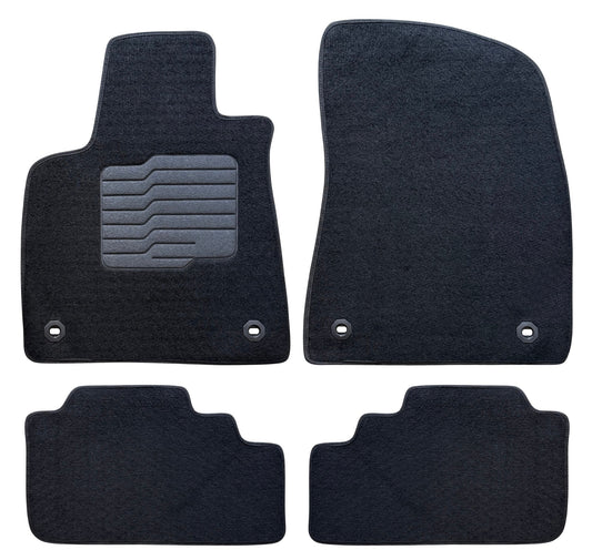 Carpet Floor Mats for 2016-2022 Lexus RX350 RX450h / 2018-2022 RX350L RX450HL, Front and Rear, Black