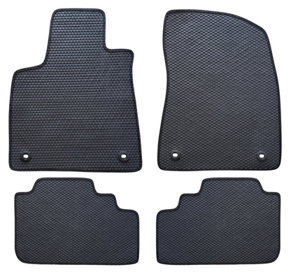 All Weather Honeycomb Floor Mats for 2016-2022 Lexus RX350 RX450h / 2018-2022 RX350L RX450HL, Front and Rear
