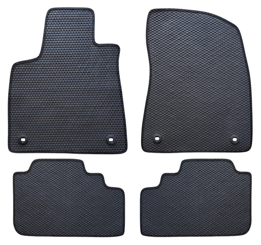 All Weather Honeycomb Floor Mats for 2016-2022 Lexus RX350 RX450h / 2018-2022 RX350L RX450HL, Front and Rear