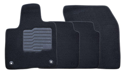 Carpet Floor Mats for 2024 to 2026 Lincoln Nautilus, Front and Rear, Black
