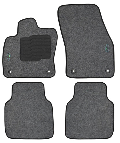 Carpet Floor Mats for 2018 to 2024 Volkswagen Tiguan - Gray