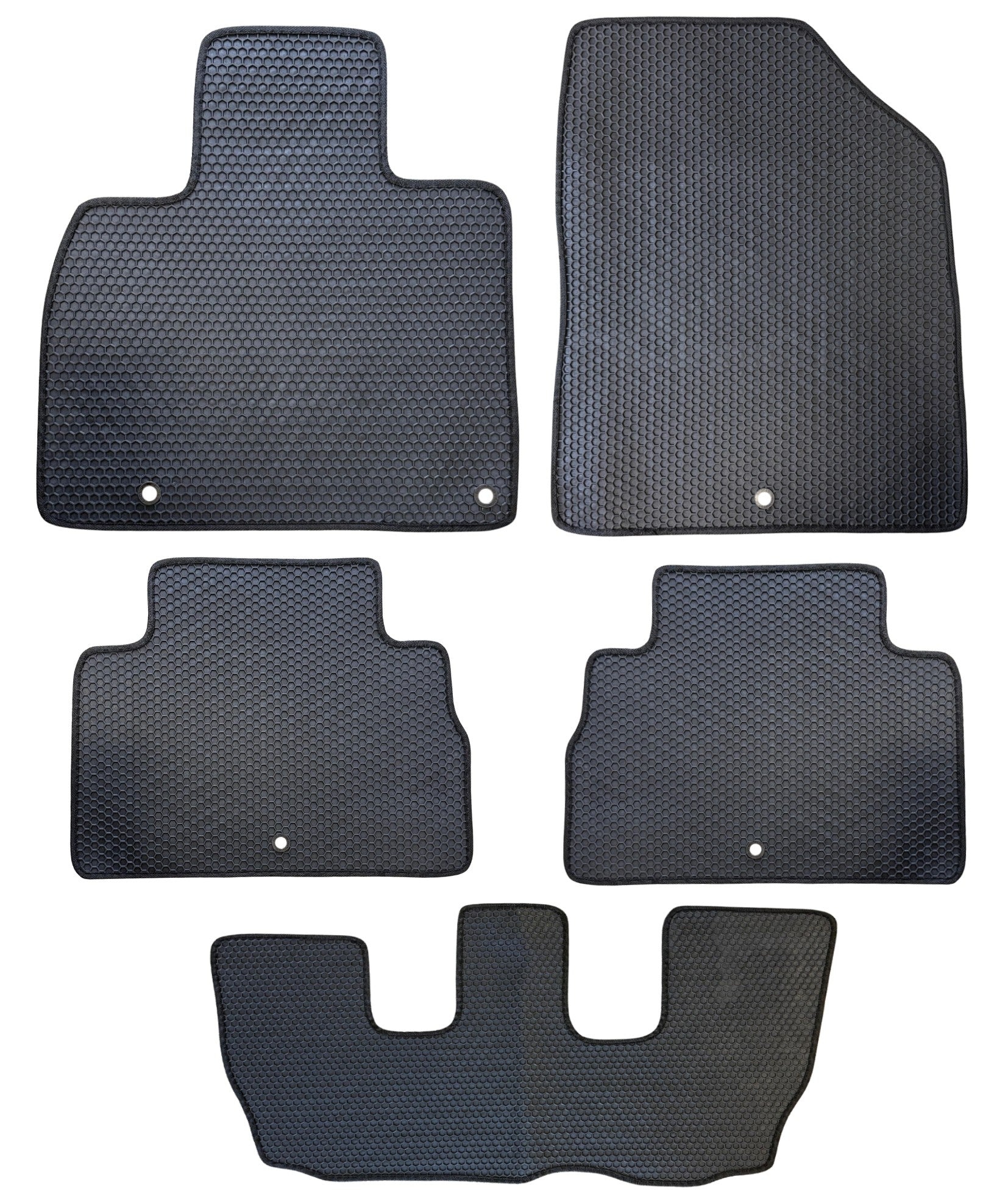 All Weather Honeycomb Floor Mats for 2020 to 2025 Kia Telluride Full Set