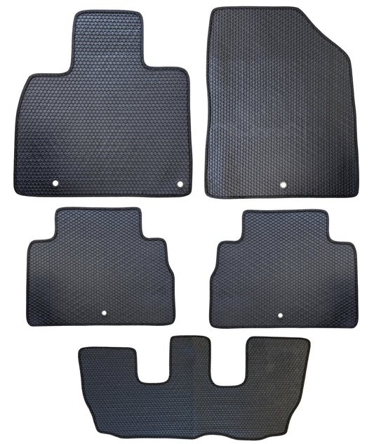 All Weather Honeycomb Floor Mats for 2020 to 2025 Kia Telluride Full Set