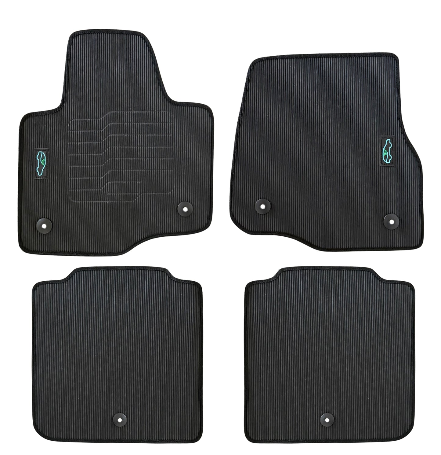 All Weather Floor Mats for 2018 to 2024 Ford Expedition, front and Rear, Black