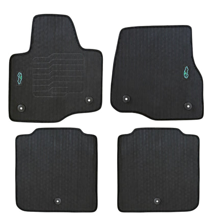 All Weather Floor Mats for 2018 to 2024 Ford Expedition, front and Rear, Black