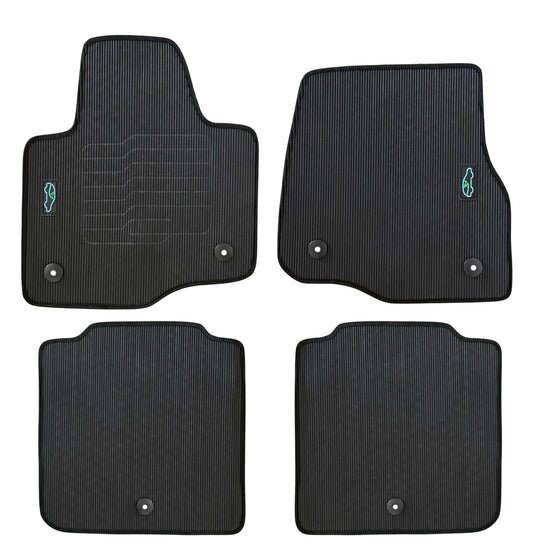 All Weather Floor Mats for 2018 to 2024 Ford Expedition, front and Rear, Black