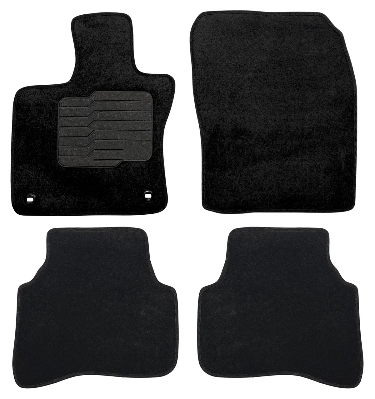 Carpet Floor Mats For 2023 to 2026 Toyota Prius, Front and Rear, Black