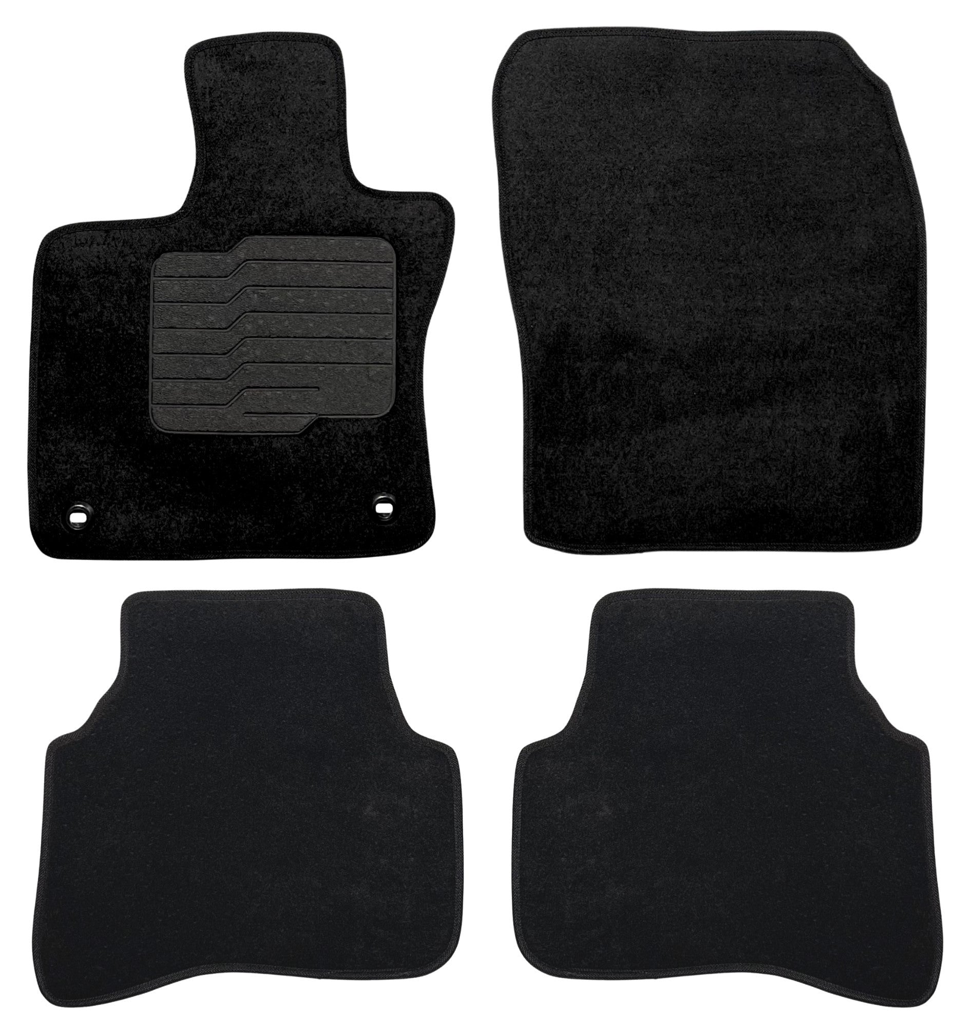 Carpet Floor Mats For 2023 to 2026 Toyota Prius, Front and Rear, Black