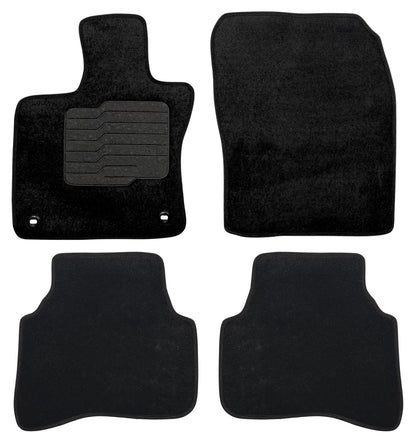 Carpet Floor Mats For 2023 to 2026 Toyota Prius, Front and Rear, Black