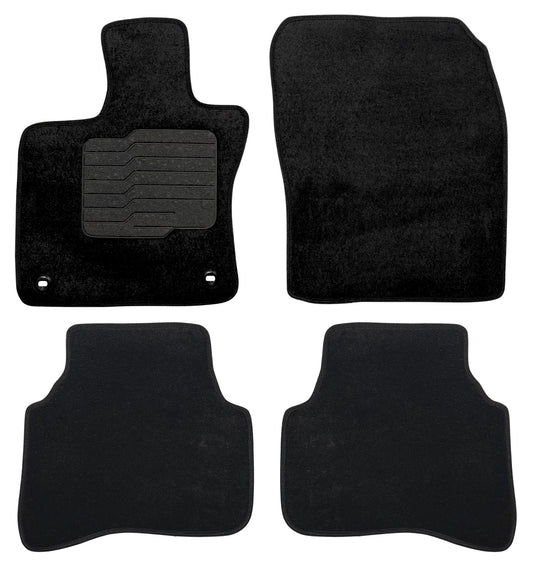 Carpet Floor Mats For 2023 to 2026 Toyota Prius, Front and Rear, Black