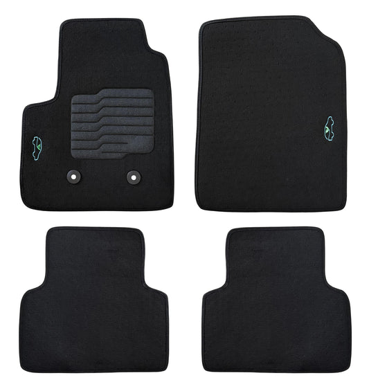 Carpet Floor Mats For 2015 to 2022 Chevrolet Colorado and GMC Canyon, Front and Rear