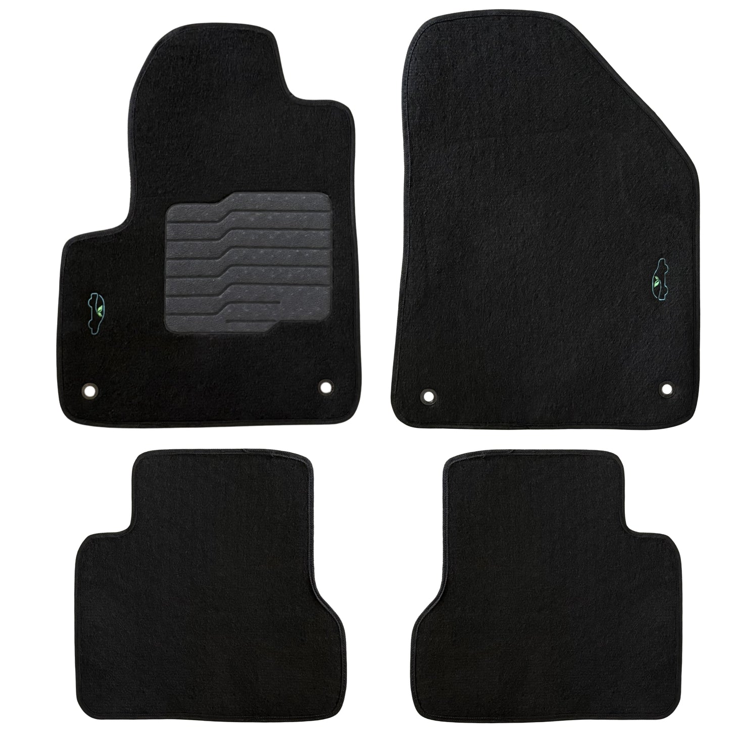 Carpet Floor Mats Fit for 2014 to 2023 Jeep Cherokee, Front and Rear