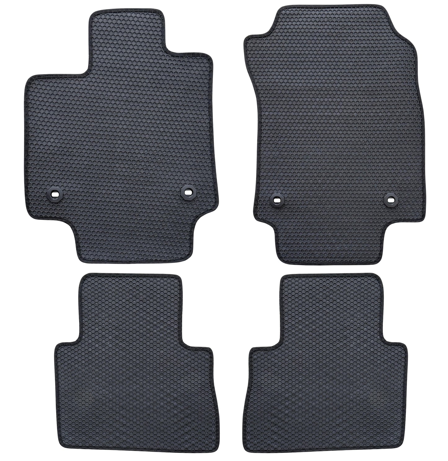 All Weather Honeycomb Floor Mats for 2022 to 2026 Lexus NX250/NX350, Front and Rear, Black